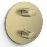 Termostático ducha empotrado 2-vías THERM-BOX cava dorado - 28125001CA 1