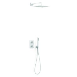 Kit termostático ducha empotrado 2-vías THERM-BOX blanco mate - 21135004BM 1