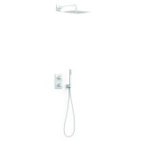 Kit termostático ducha empotrado 2-vías THERM-BOX blanco mate - 21135004BM 1