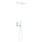 Kit termostático ducha empotrado 2-vías THERM-BOX blanco mate - 21135004BM
