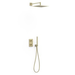 Kit termostático ducha empotrado 2-vías THERM-BOX cava dorado - 21135004CA 1