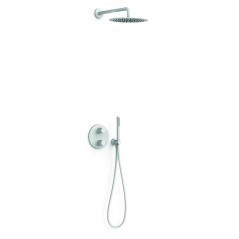 Kit termostático ducha empotrado 2-vías THERM-BOX blanco mate - 26235004BM - Tres
