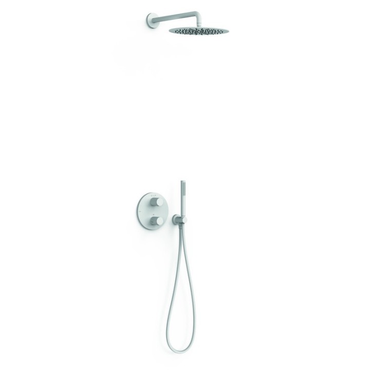 Kit termostático ducha empotrado 2-vías THERM-BOX blanco mate - 26235004BM 1