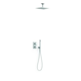 Kit termostático ducha empotrado 2-vías THERM-BOX blanco mate - 00635003BM 1