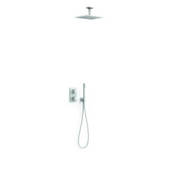 Kit termostático ducha empotrado 2-vías THERM-BOX blanco mate - 00635003BM - Tres