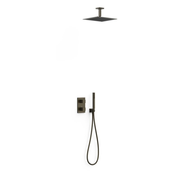 Kit termostático ducha empotrado 2-vías THERM-BOX negro bronce - 00635003BM 1