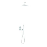 Kit termostático ducha empotrado 2-vías THERM-BOX blanco mate - 21135003BM 1