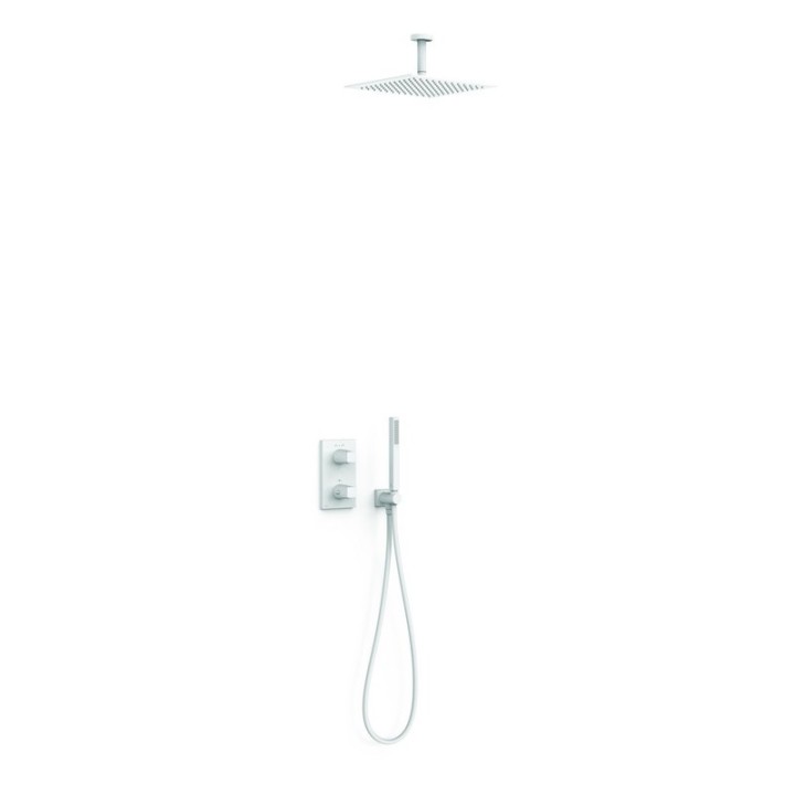 Kit termostático ducha empotrado 2-vías THERM-BOX blanco mate - 21135003BM 1