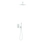 Kit termostático ducha empotrado 2-vías THERM-BOX blanco mate - 21135003BM