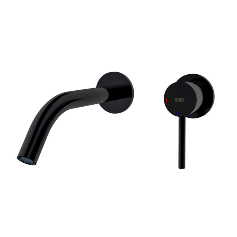 Monomando lavabo empotrado TUBE negro mate - 40112/N