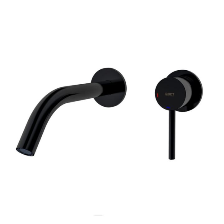 Monomando lavabo empotrado TUBE negro mate - 40112/N 1