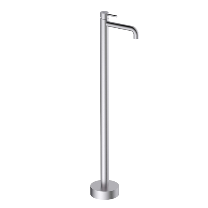 Monomando lavabo a suelo TUBE niquel cepillado - 40105/NQ 1