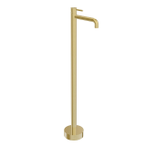 Monomando lavabo a suelo TUBE oro cepillado - 40105/G 1