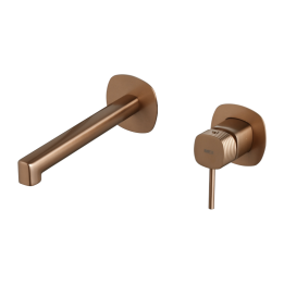 Monomando lavabo empotrado FIRENZE oro rosa cepillado - GLF065/ORC 1