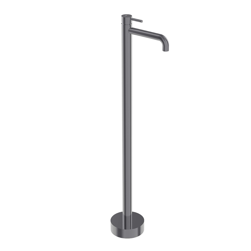 Monomando lavabo a suelo TUBE negro cromo - 40105/BC