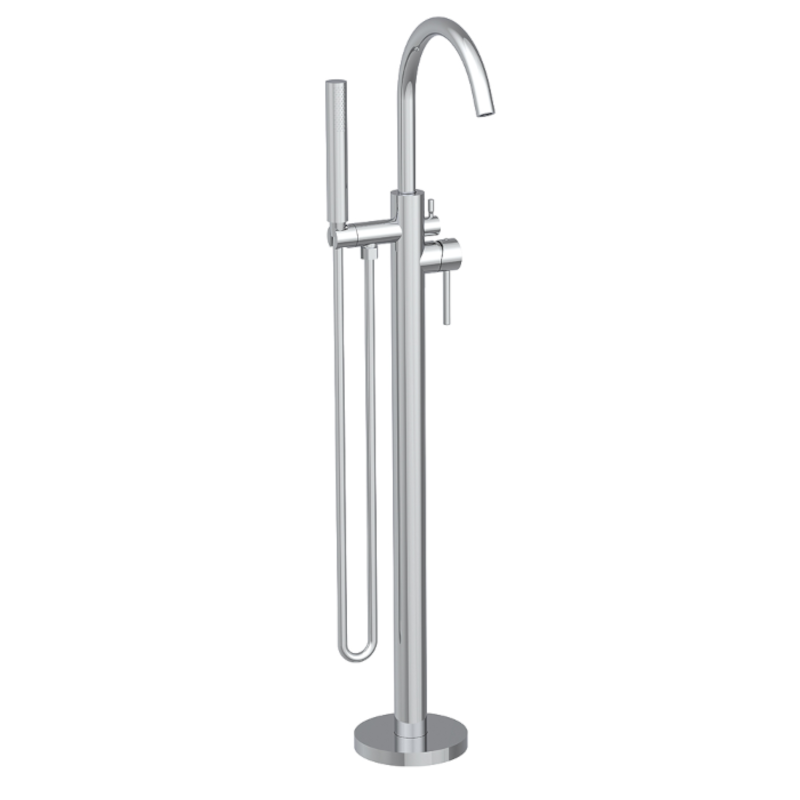 Monomando baño-ducha a suelo TUBE cromo - 40558