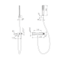 Monomando ducha FIRENZE black gun metal - BDF065-5BGM