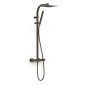 Conjunto termostático ducha OVER-WALL negro bronce - 19039308KMB