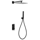 Kit monomando ducha empotrado 2-vías FIRENZE negro mate - GPF065/NG 1