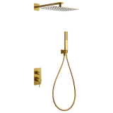 Kit monomando ducha empotrado 2-vías FIRENZE oro cepillado - GPF065/OC 1