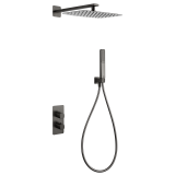 Kit termostático ducha empotrado 2-vías FIRENZE black gun metal - GTF065/BGM 1