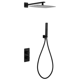 Kit termostático ducha empotrado 2-vías FIRENZE negro mate - GTF065/NG 1