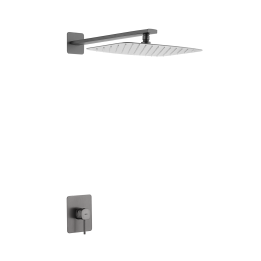 Kit monomando ducha empotrado 1-vía FIRENZE black gun metal - SRF065/BGM 1