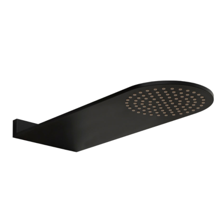 Rociador ducha cascada slim TUBE negro mate - 4062/N 1