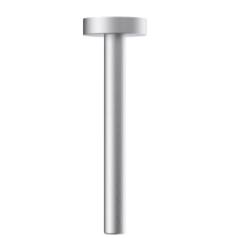 Brazo techo TUBE redondo 20 cm niquel cepillado - 4096/NQ 1