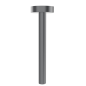 Brazo techo TUBE redondo 20 cm negro cromo - 4096/BC