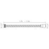 Flexo ducha TUBE 1,70 m. cobre cepillado - 4033/RG 2