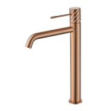 Monomando lavabo alto BLESS oro rosa cepillado - BDB063-3ORC 1