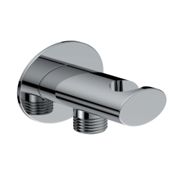 Soporte ducha con toma TUBE cromo - 4047 1