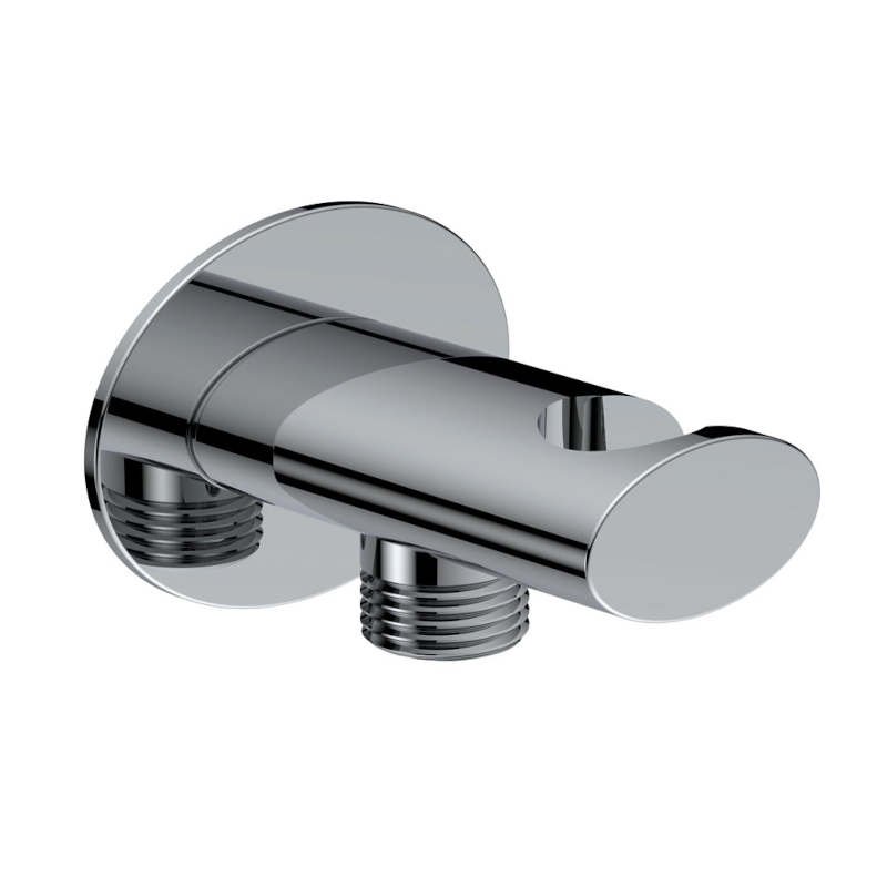 Soporte ducha con toma TUBE cromo - 4047