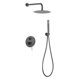 Kit monomando ducha empotrado 2-vías BLESS black gun metal - GPB063/BGM 1