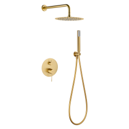 Kit monomando ducha empotrado 2-vías BLESS oro cepillado - GPB063/OC 1