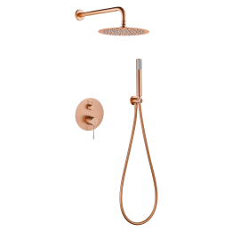 Kit monomando ducha empotrado 2-vías BLESS oro rosa cepillado - GPB063/ORC 1