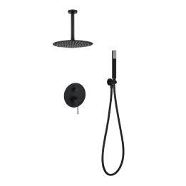 Kit monomando ducha empotrado 2-vías BLESS-PALAU negro mate - GPP063/NG 1