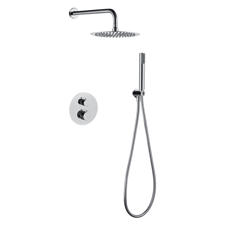 Kit termostático ducha empotrado 2-vías BLESS cromo - GTB063 1