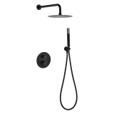 Kit termostático ducha empotrado 2-vías BLESS negro mate - GTB063/NG 1