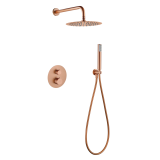 Kit termostático ducha empotrado 2-vías BLESS oro rosa cepillado - GTB063/ORC 1