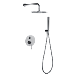 Kit monomando ducha empotrado 2-vías GENOVA cromo - GPG053 1