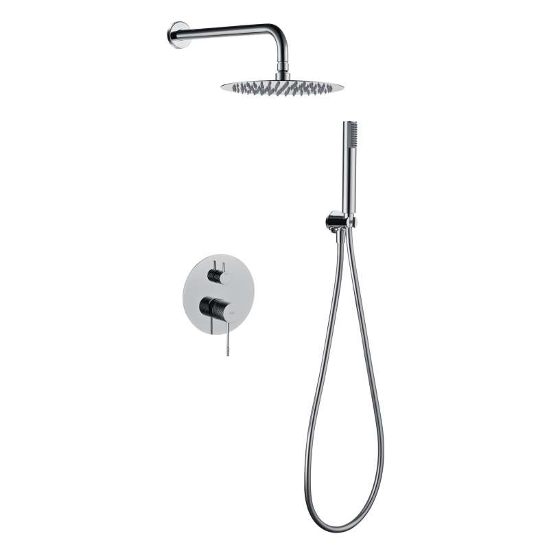 Kit monomando ducha empotrado 2-vías GENOVA cromo - GPG053