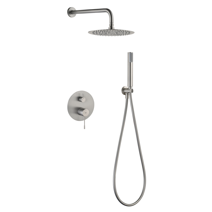 Kit monomando ducha empotrado 2-vías GENOVA niquel cepillado - GPG053/NQ 2
