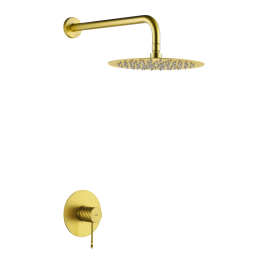 Kit monomando ducha empotrado 1-vía GENOVA oro cepillado - SRG053/OC 1
