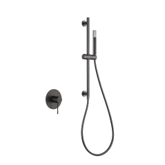 Kit monomando ducha empotrado 1-vía GENOVA black gun metal - SMG053/BGM - Imex