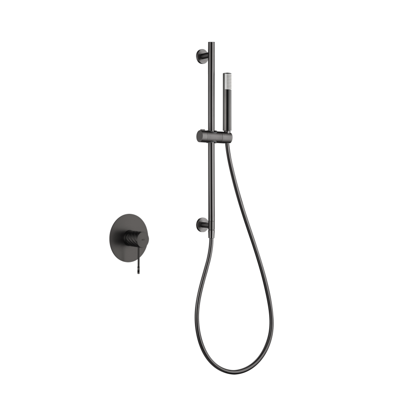 Kit monomando ducha empotrado 1-vía GENOVA black gun metal - SMG053/BGM