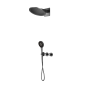 Kit termostático ducha empotrado 2-vías BOLONIA black gun metal - GTB066/BGM