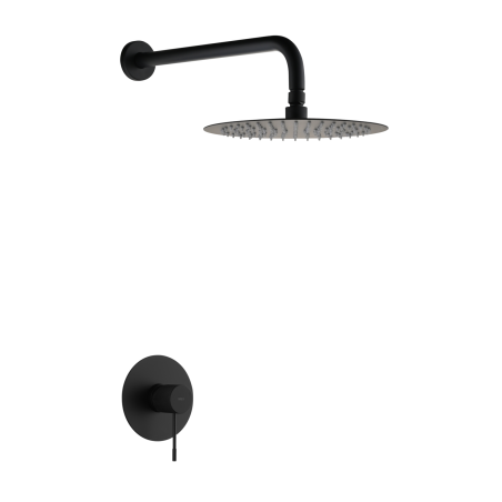 Kit monomando ducha empotrado 1-vía LINE negro mate - SRD038/NG - Imex
