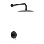 Kit monomando ducha empotrado 1-vía LINE negro mate - SRD038/NG